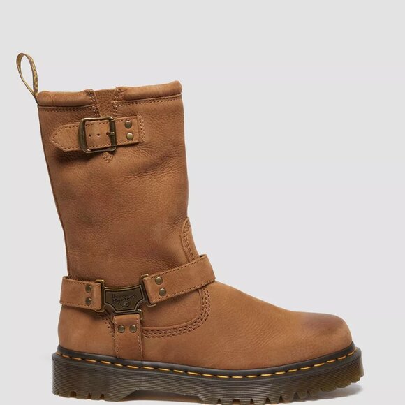 Dr Martens Women’s Aniston Hi Boots Desert Brown 4164420 Nubuck Size 8 NEW - Picture 15 of 16